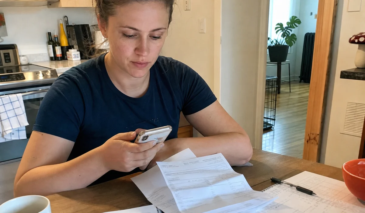 Renter calculating income against a 3x rent requirement