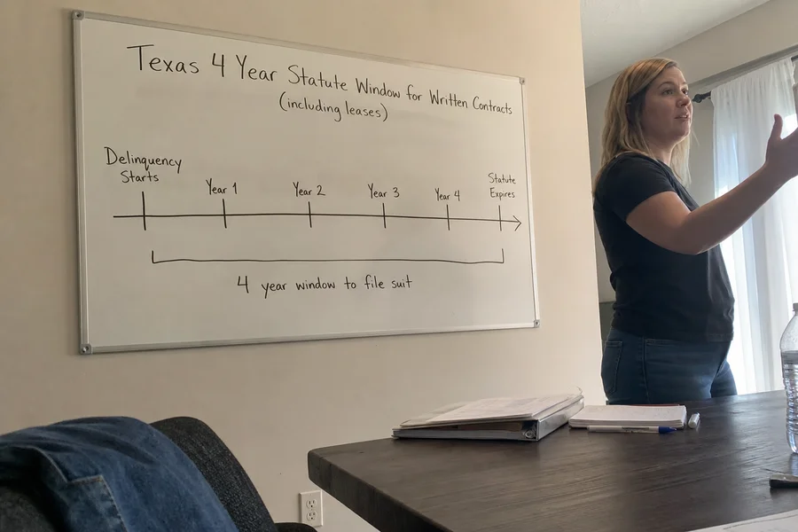 Timeline of the Texas 4-year statute window